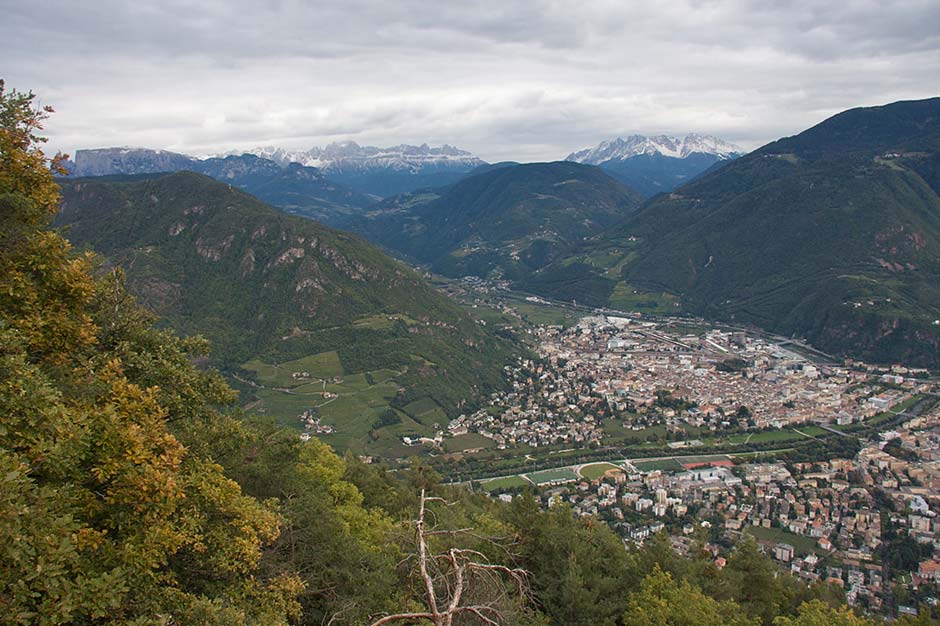 Vista su Bolzano